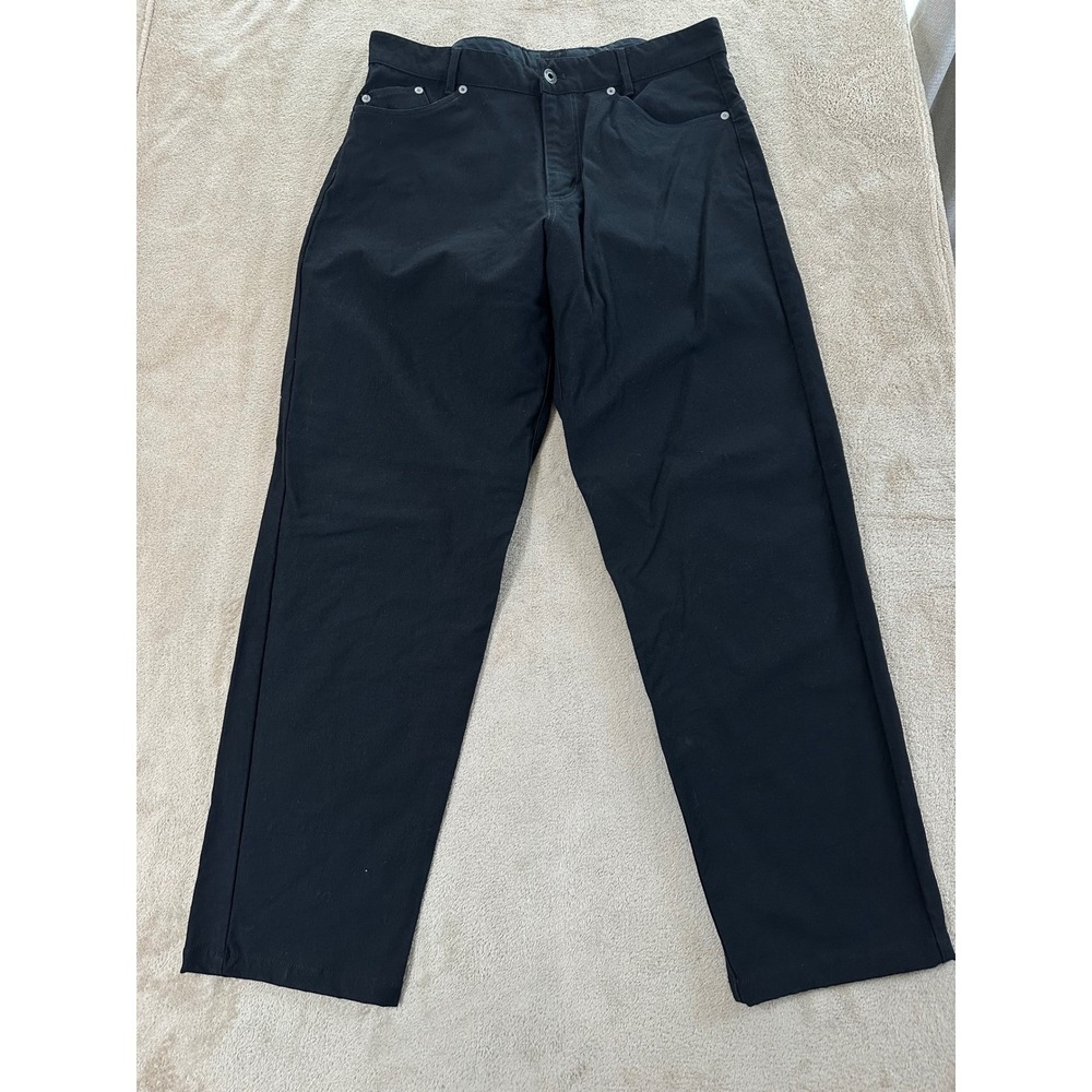 Outlier Postdenim Dungaree Pants Size 32x30 Black Jeans Technical Work Cloth EUC
